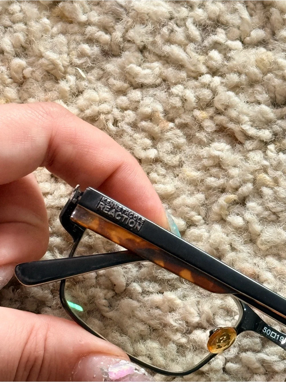 Kenneth Cole Reaction Tortoise & Black Eyeglass Frames KC0747
